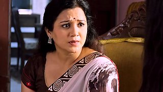 Horny milf with brunette hair and large tit