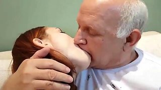 Deep kiss: Amateur, Homemade  Old Man Porn