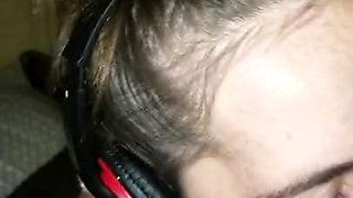Wife wants me to Hump both of her Holes in Gagging on my BIG BLACK PENIS