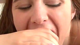 Busty teen Alison Rey sucks and fucks old cock to get her creampie