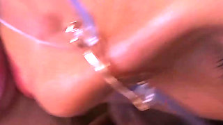 Nerd Student Tattoed Gives Hot Blowjob After Class