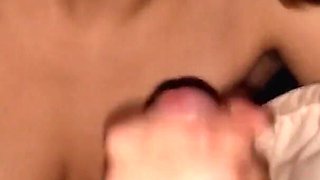 Fine Blowjob Before Going to Sleep