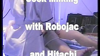 Cock milking with robojac milking machine