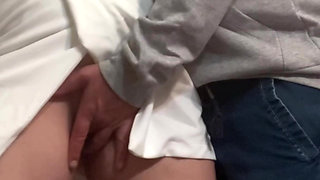 Omg! Total Stranger Saw I Wasn't Wearing Panties - Subway Pussy Fingering
