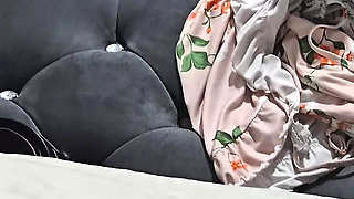 Step mom in bodysuit get changed in front of step son