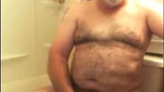 Grandpa jim stroke on webcam