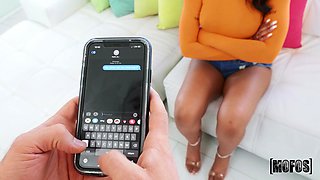 Ebony Nadia Jay hot POV sex