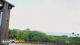 Bangbros - latina beauty Victoria June's astronomical booty putting grin on Sean Lawless's face