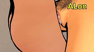 Hot Indian MILF Alon Fucks Hard in Part 2 - Hairy Stepmom Story