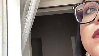 Smoking in Window Na Selfie with Katrina