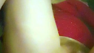 Blonde hoe toys her hairy box and hot ass in sexy solo