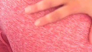 My Trainer Fucked My Pussy Standing up and Cummed in My Yoga Pants!
