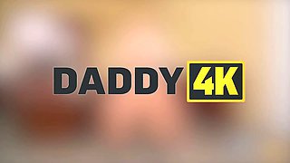 Daddy4k. wild blonda is flashing her huge porno experience at the job interview
