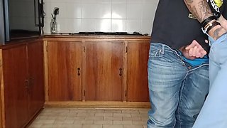 Fucking My Friends Cheating Slut Wife In The Kitchen