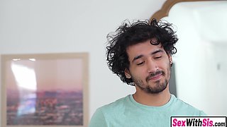 Stepsis and big bottom bestie copulate stepbro