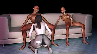 3D BBW Asian milf got fucked so hard by big dick