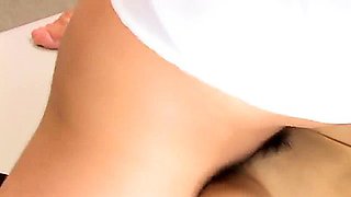 Secretarys Hairy Pussy Dripping Out With Cum After Office Fuck