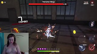 One Sexy Maid Vs Ninja Clan And ... Dragon? - Action Taimanin Gameplay