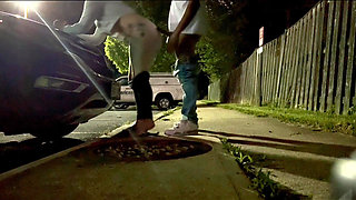 Hot MILF Rose Gets Plowed Outside and on Her Car at Night