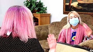 Amateur blonde ass fucked and facialized