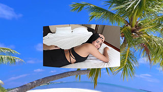 Young Asian Beach Model Gladly Poses and Needs a Good Fuck