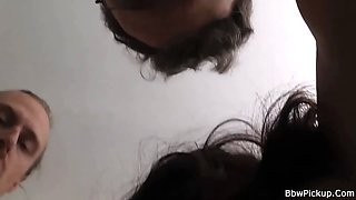 Kinky bbw tourist gets dicked in public rest room