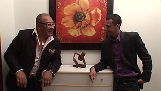 A DP with a Young and a Old Man for This Italian Slut