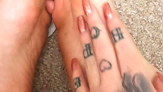 White Sweaty Trainer Socks/feet Review