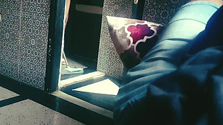 Arab Girl with Her Lover in a Hot Moment