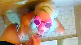 Bukakke Monster Cum Shower &amp; Cum Play For Hot Blonde
