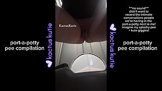 Port-a-potty Pee Compilation