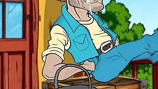Redneck's Wife. Cartoon. Animation
