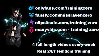 Training Zero Femdom Anal Fucking Machine Forniphilia Slave! Bondage BDSM Pegging Orgasm Cum Real Homemade Amateur MILF Wife