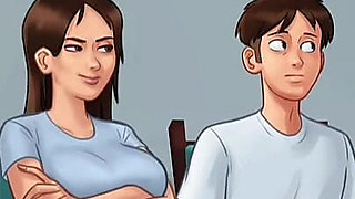 Jenny Step Sister in Dinning Room-summertime Saga