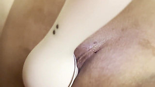 Asian Babe First Anal Experience While Using Vibrator, Double Orgasm