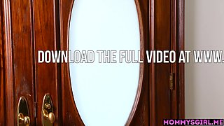 Big boobs Hispanic mommy fucks petite teenager