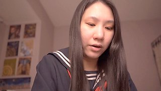 Cute Asian student Alize Zaide creates ASMR while sharing Isaiah 30-34 as a sister in Christ