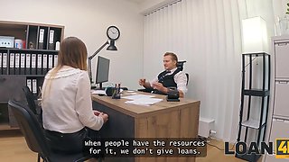Czech Babe Seduces Clerk with Big Boobs in Office