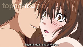 Look how she's taking this giant! Subtitled Hentai