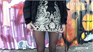 Hot Milf Stella Star Eats Cum After Rough Fuck On Backseat