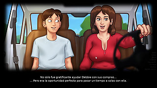 Hot Kisses In The Car With My Stepmom Alone - Summer Time Saga