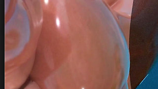 Fat Ass Fortnite Slut Getting Her Tight Oiled up Pussy Fucked