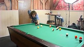 A very interesting game of pool