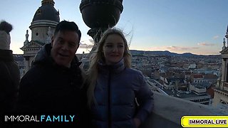 Big Booty Blonde Eliza Eves Fucks Stepdad After Stepson Cums On Her!  Immoral Family 4k