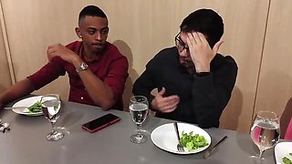 Hot Wife Tiffany Montavani Sneaks Under Table to Suck Cock While Hubby Closes Deals - Cuckold Anal & Blowjob