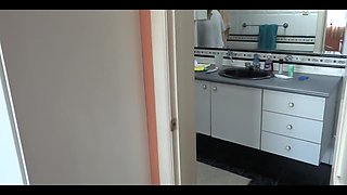 I Receive Big Cumshots in My Hairy Pussy and in My Ass with My Jeans on