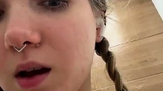 Bambi_Lu masturbating in public toilet