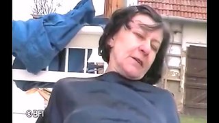 Outdoor sex with my granny