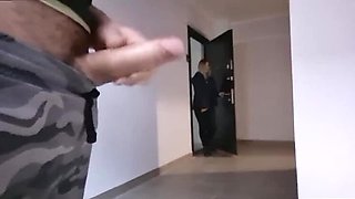 Hot MILF Neighbor Catches Man Stroking His Big Cock in Car - Public Flashing & Surprise Handjob