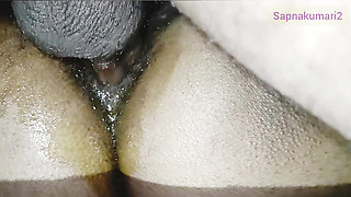 Sapna Kumari's first thresome sex video, wife and husband's friend hardcore sex porn video